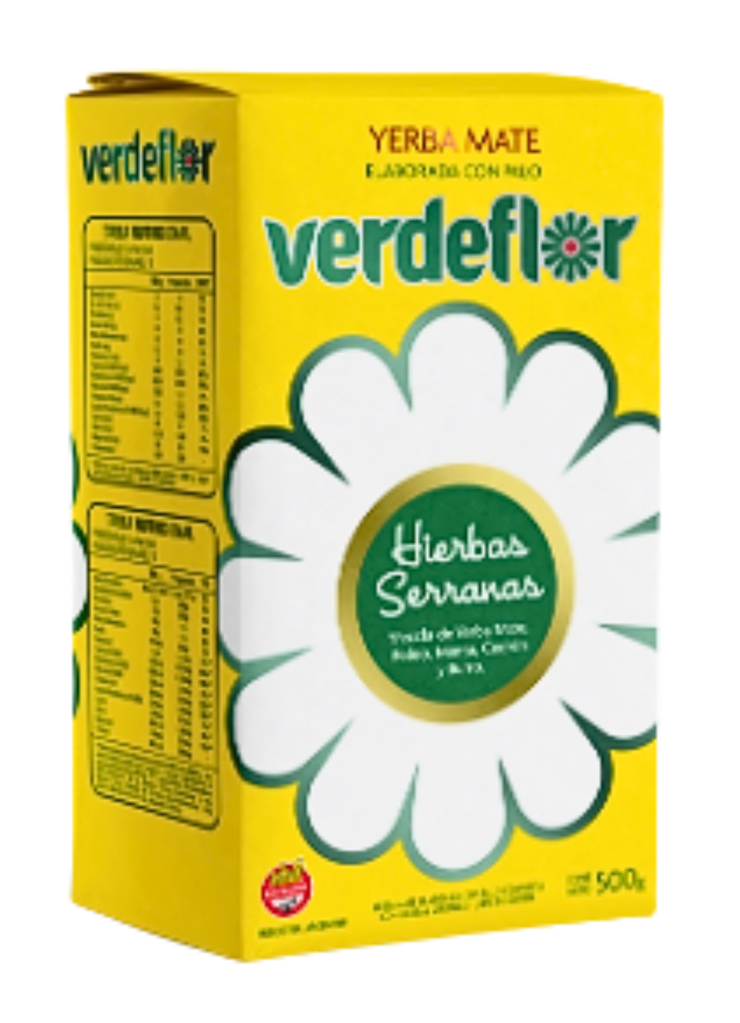 Yerba Mate Verdeflor Hierbas Serranas 500 gr