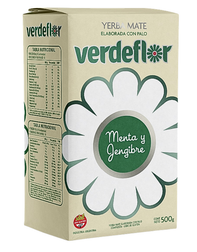 Yerba Mate Verdeflor Menta y Jengibre 500g