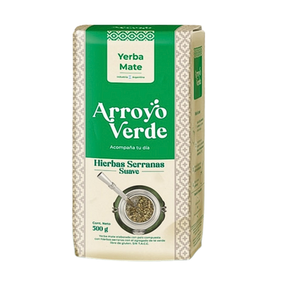 Yerba Mate Arroyo Verde Hierbas Serranas Suave 500g