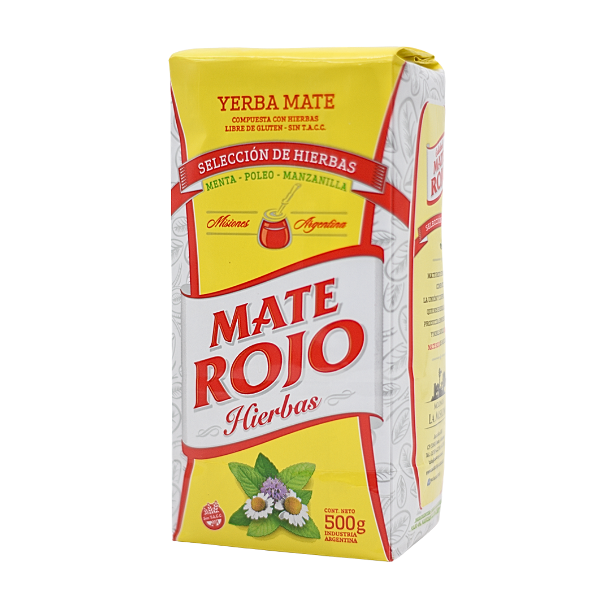 Yerba Mate Rojo Hierbas 500g