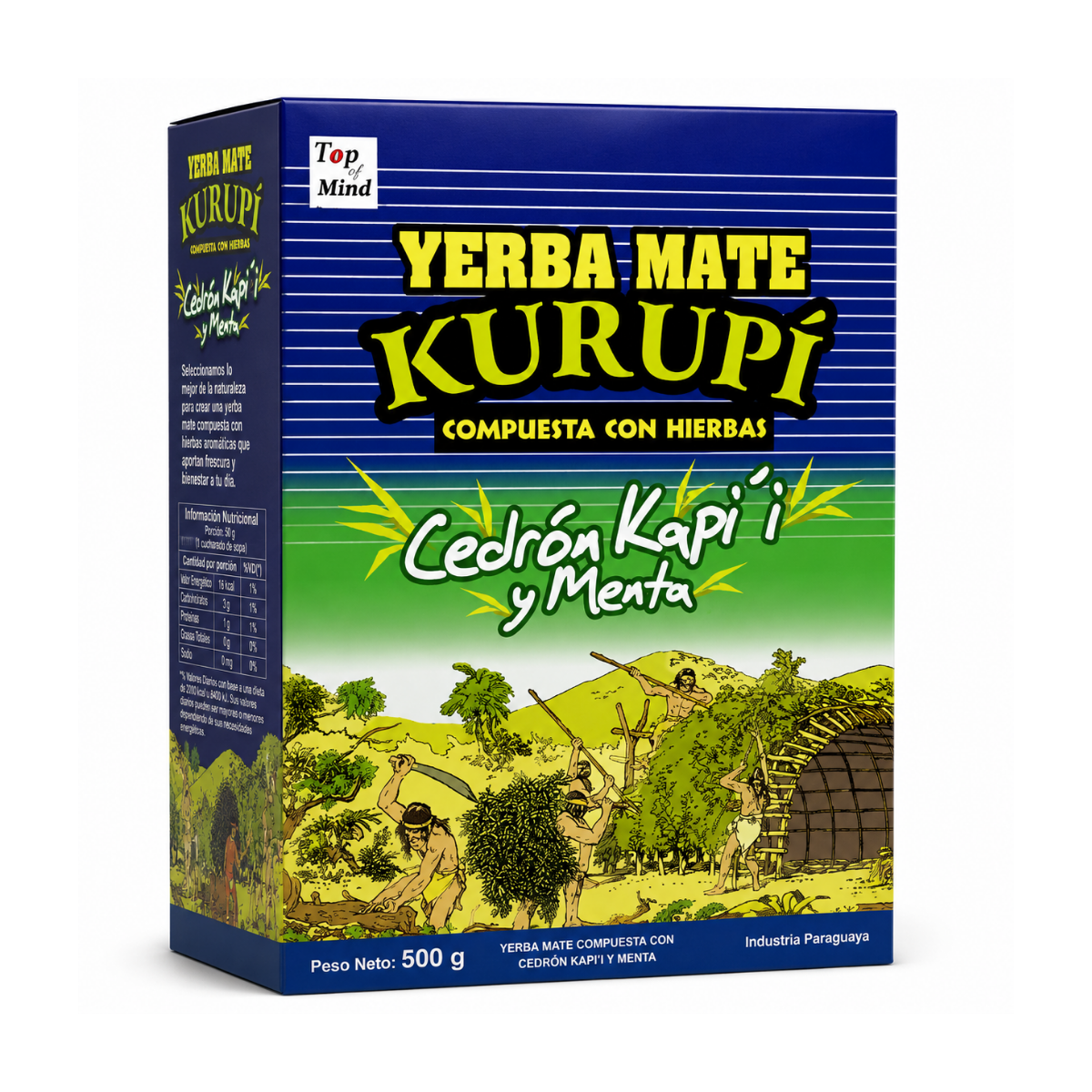 Yerba Mate Kurupí Cedrón Kapi y Menta 500g