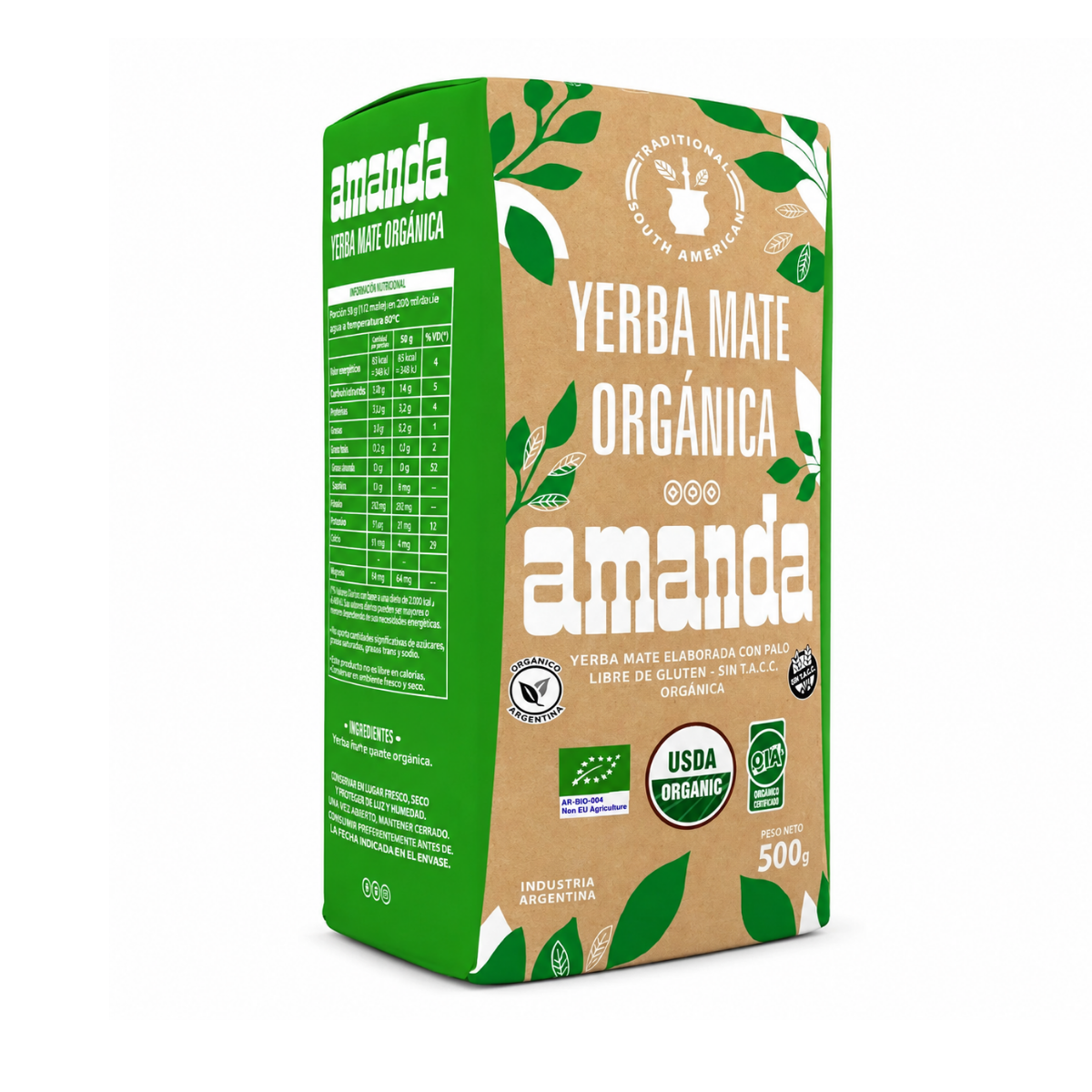 Yerba Mate Amanda Orgánica 500g