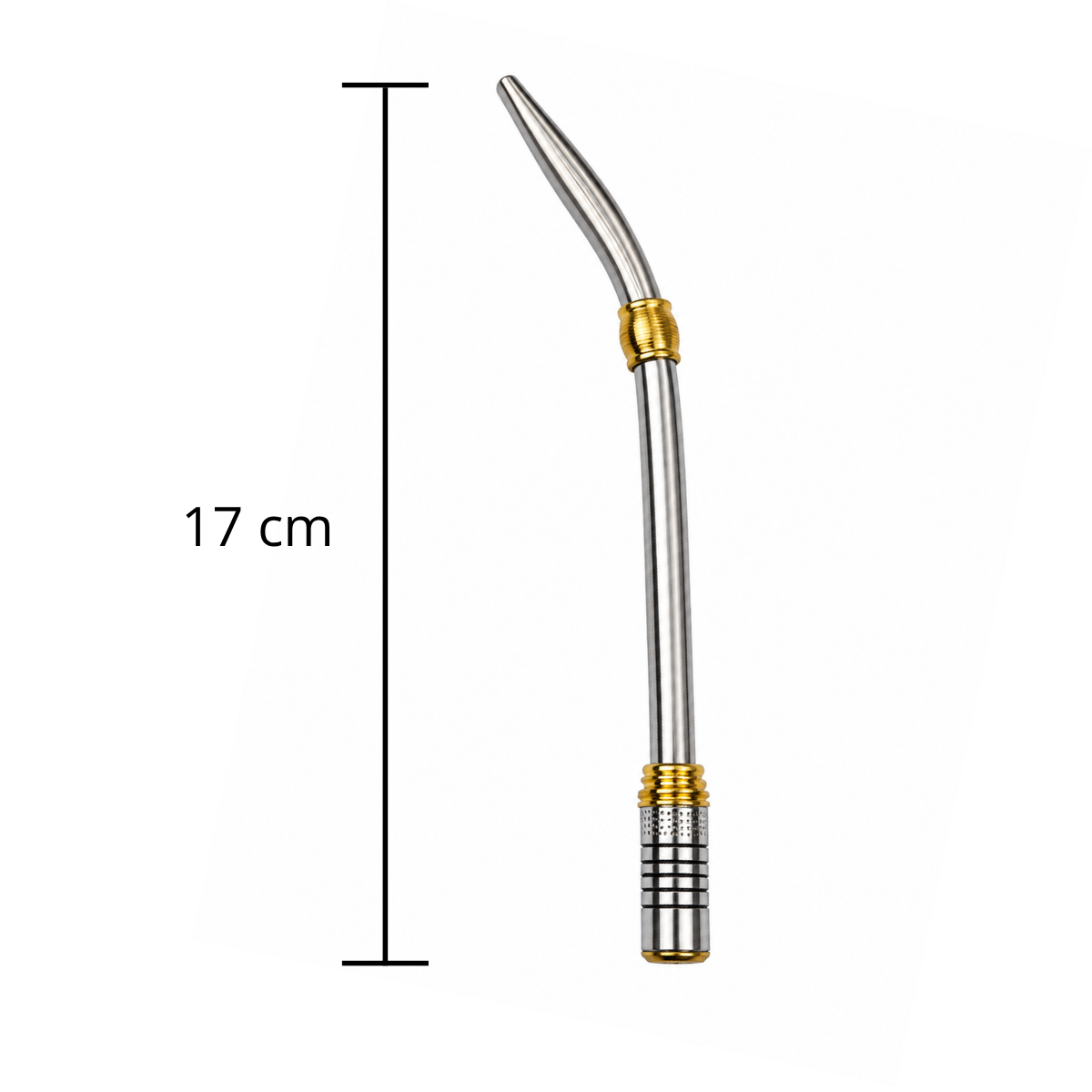 Bombilla cilíndrica desmontable acero inox 17cm
