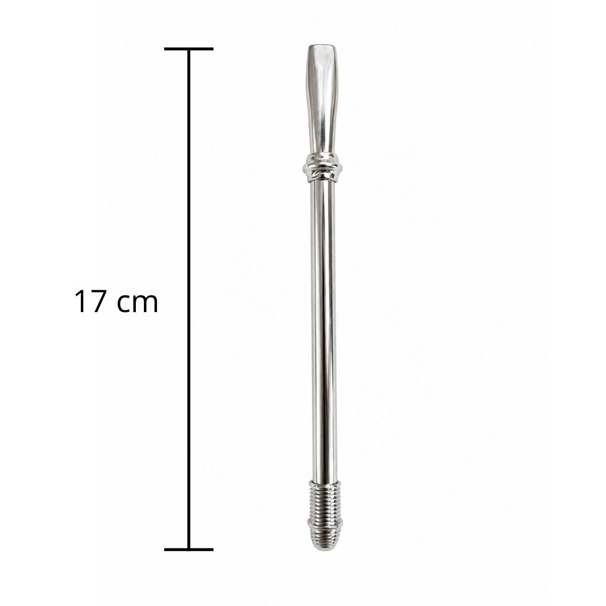 Bombilla con resorte acero inox 17cm