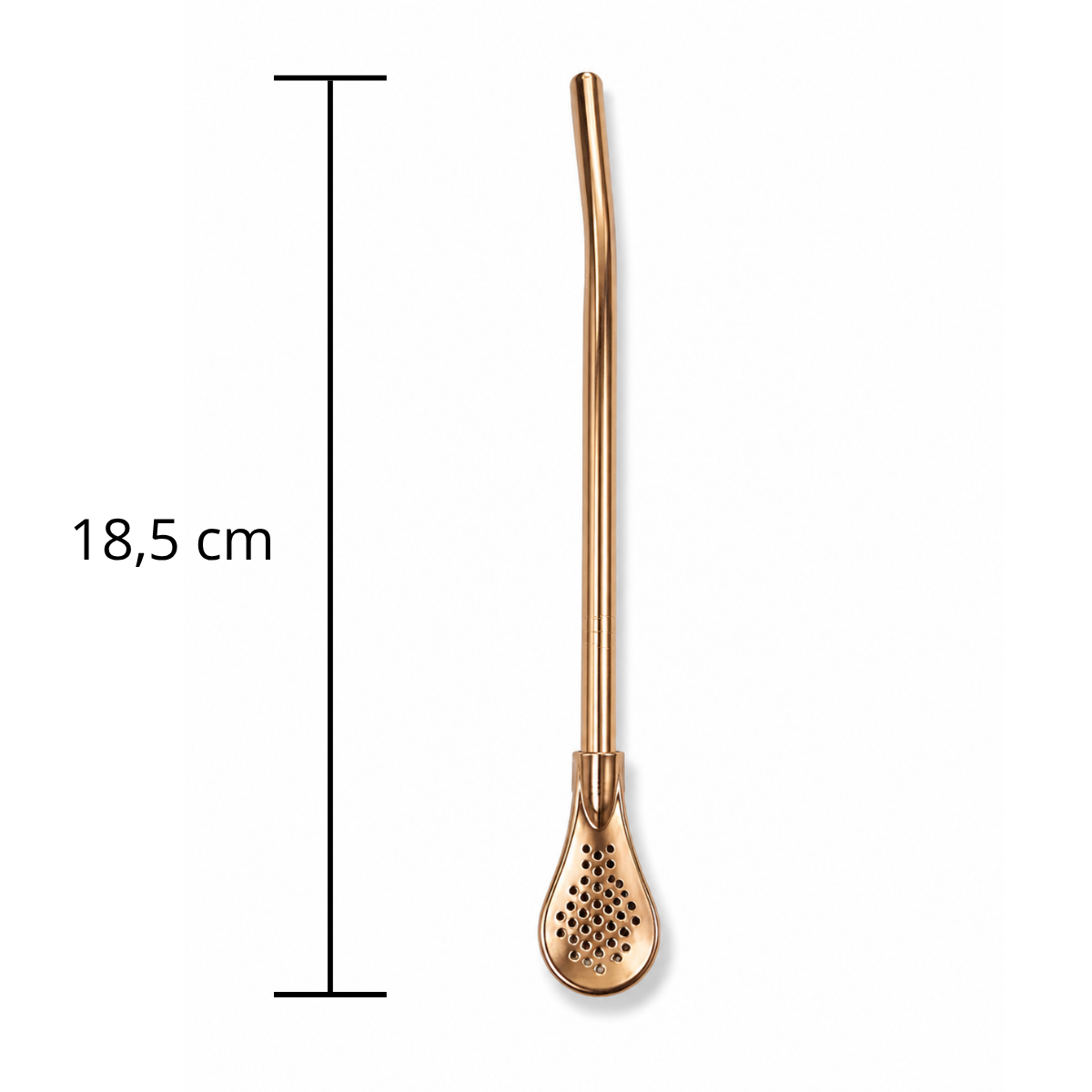 Bombilla Cuchara Rose Gold 18,5cm