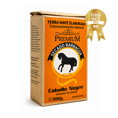 Yerba Mate Caballo Negro Premium Barbacuá 500g