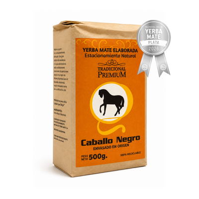 Yerba Mate Caballo Negro Premium Tradicional 500g