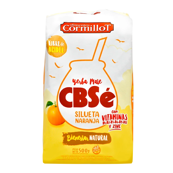 Yerba Mate CBSE Silueta Naranja 500g