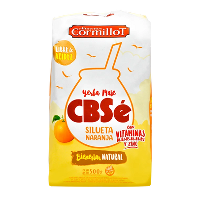 Yerba Mate CBSE Silueta Naranja 500g