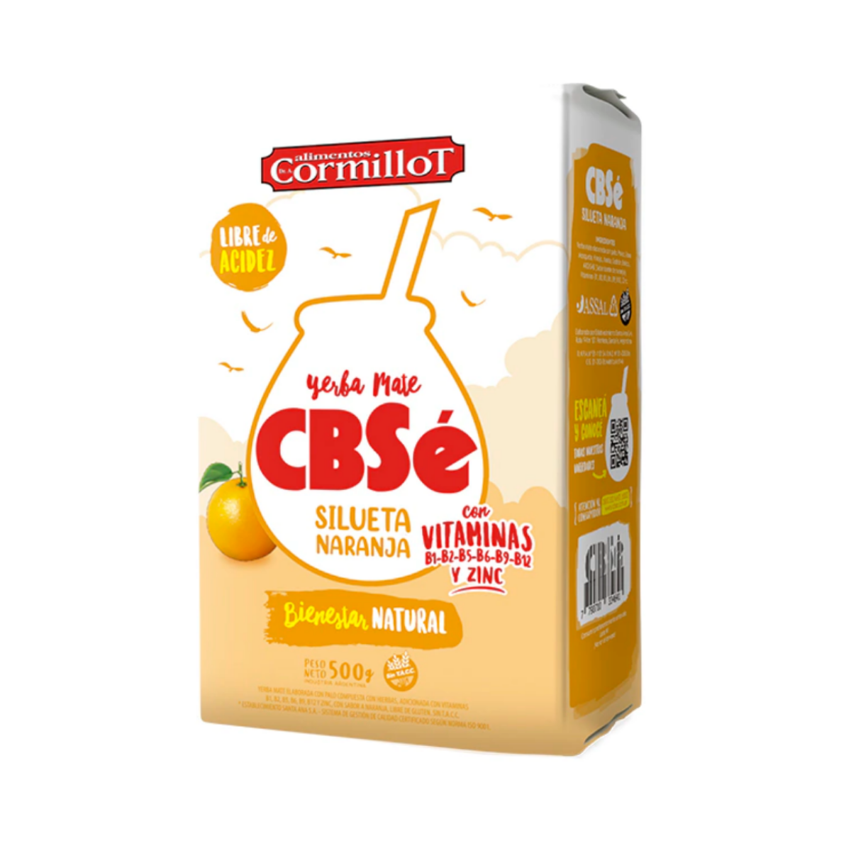 Yerba Mate CBSE Silueta Naranja 500g