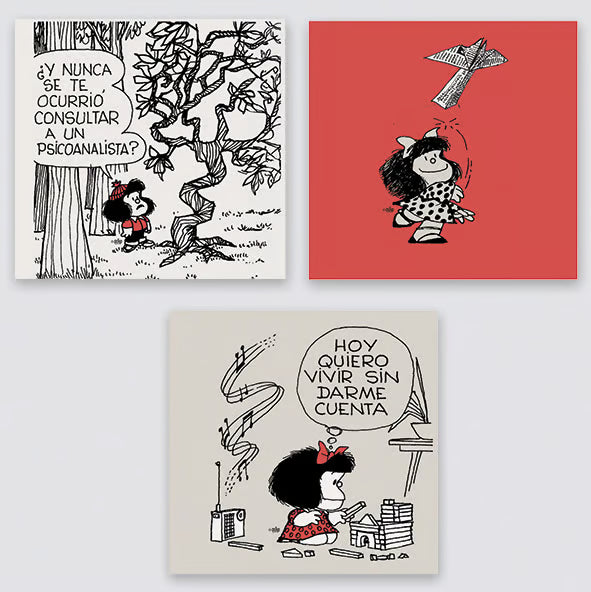 Cuadros decorativos Mafalda x3