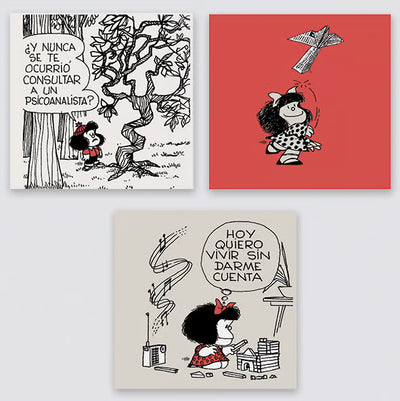 Cuadros decorativos Mafalda x3