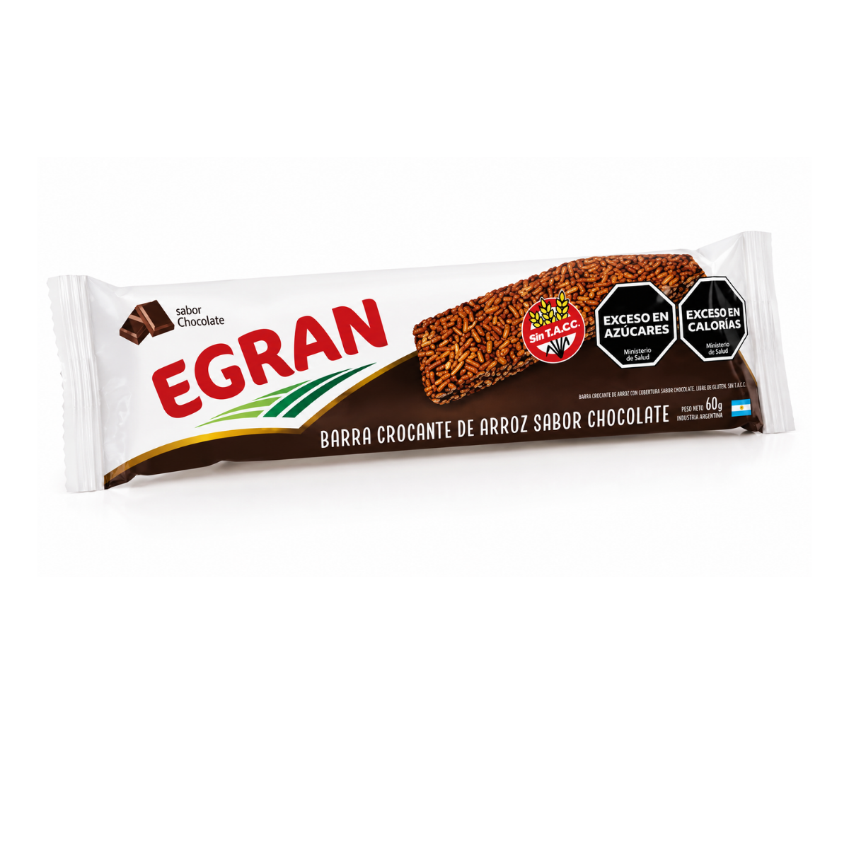 Barra crocante de arroz Chocolate Egran 60g