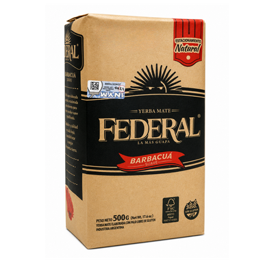 Yerba Mate Federal Barbacuá Suave  500g