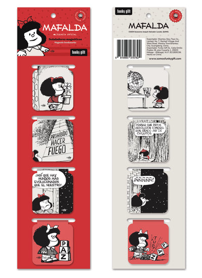 Pack de marcapáginas magnéticos Mafalda