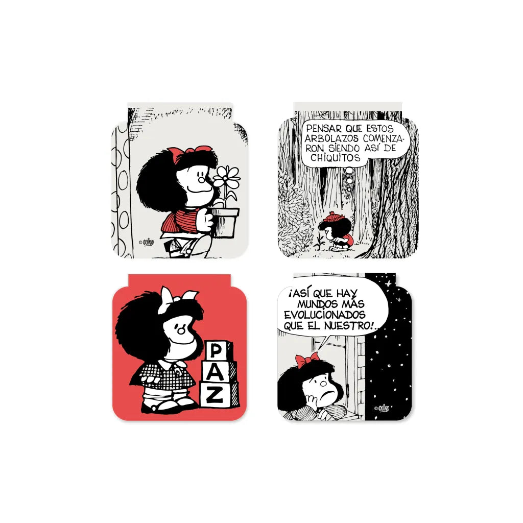 Pack de marcapáginas magnéticos Mafalda