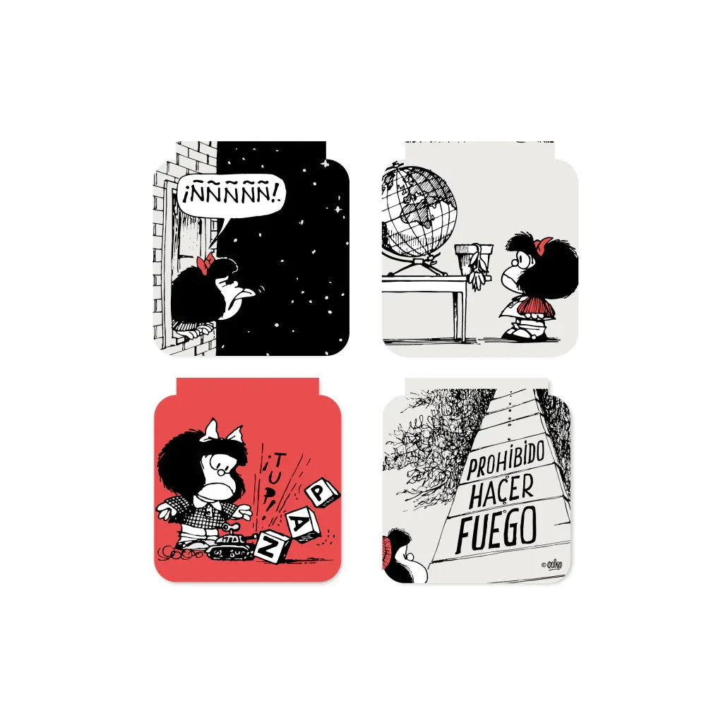 Pack de marcapáginas magnéticos Mafalda