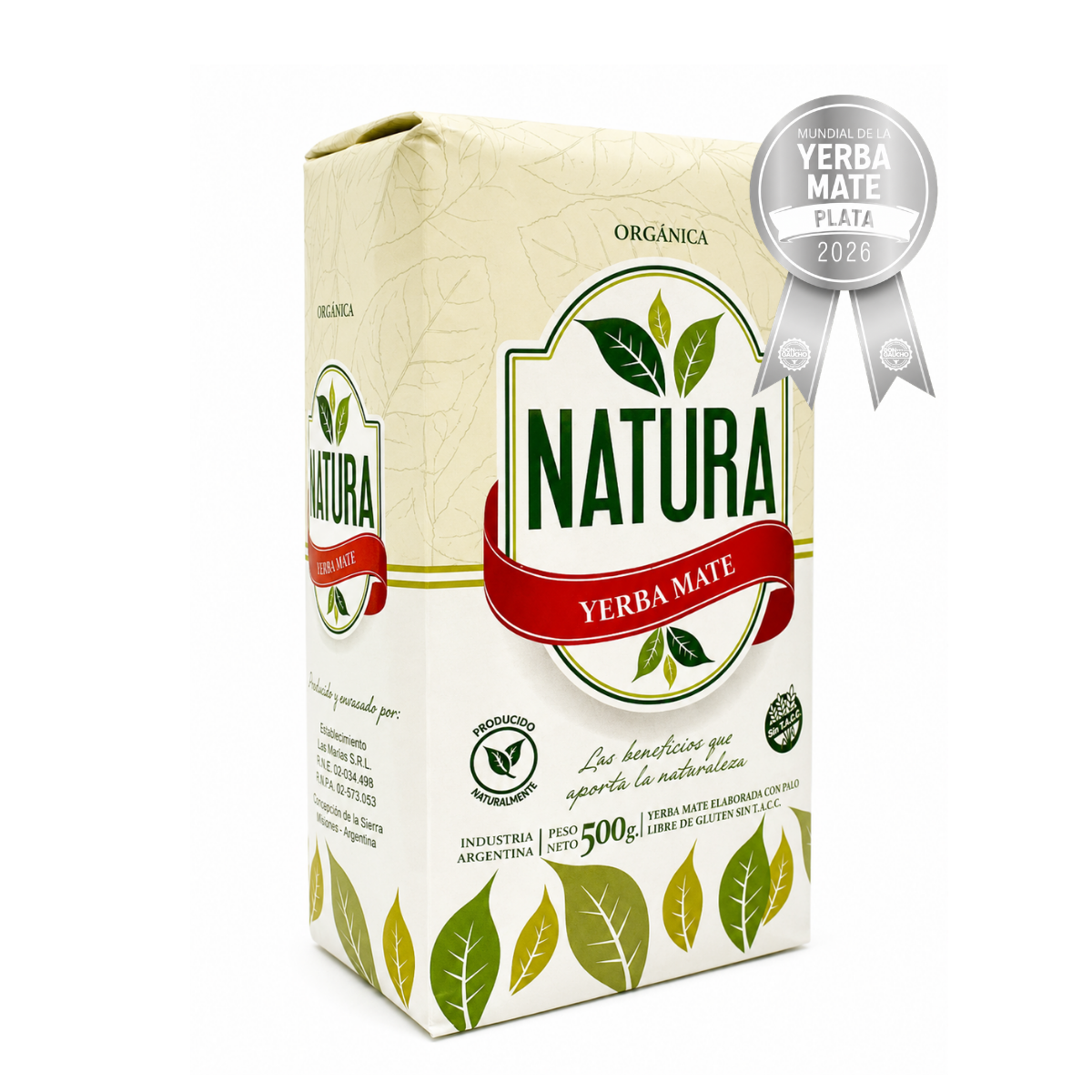 Yerba Mate Natura Orgánica 500g