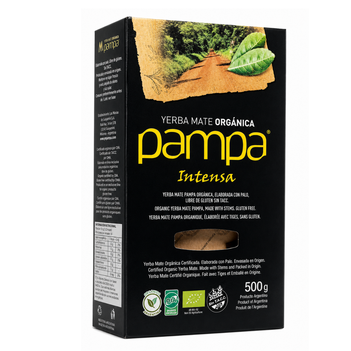 Yerba Mate Pampa Intensa Orgánica 500g