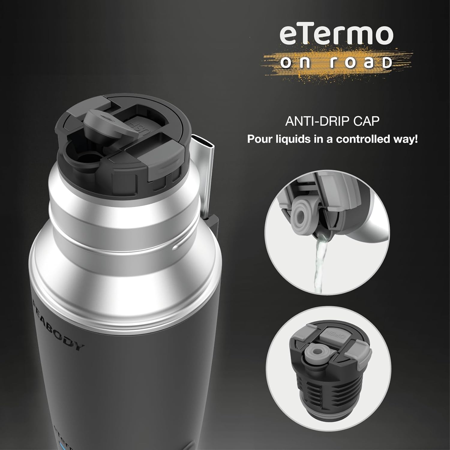 E-Termo Peabody Acero Inoxidable 500ml para automóvil