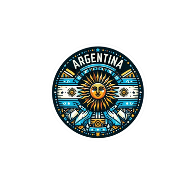 Pegatina sol Argentina con Diseño