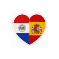 Pegatina Bandera España-Paraguay
