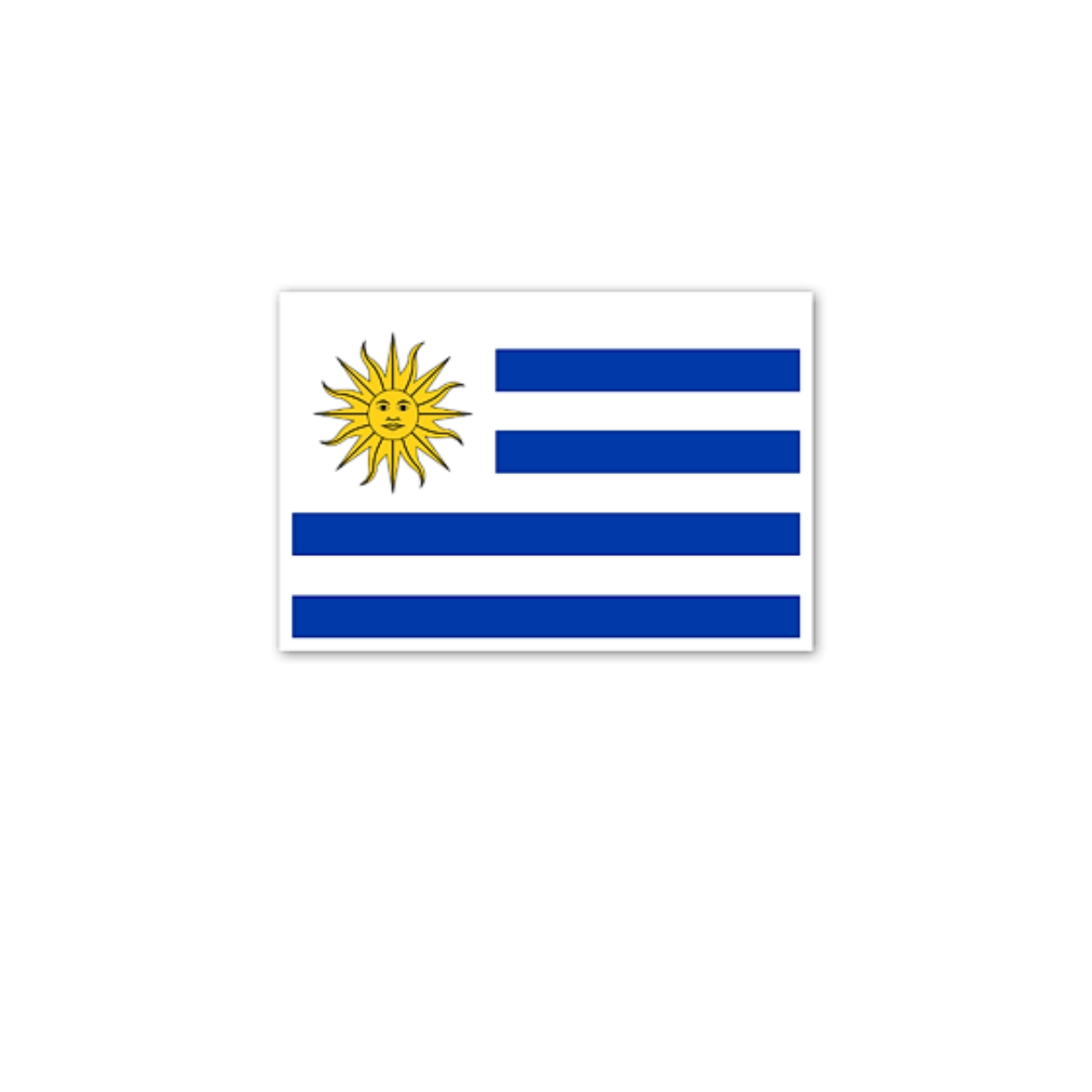 Pegatina Bandera Uruguay