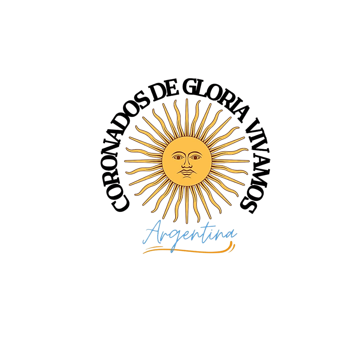 Pegatina "Coronados de Gloria Vivamos"