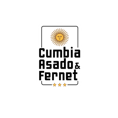 Pegatina "Cumbia, Asado y Fernet"