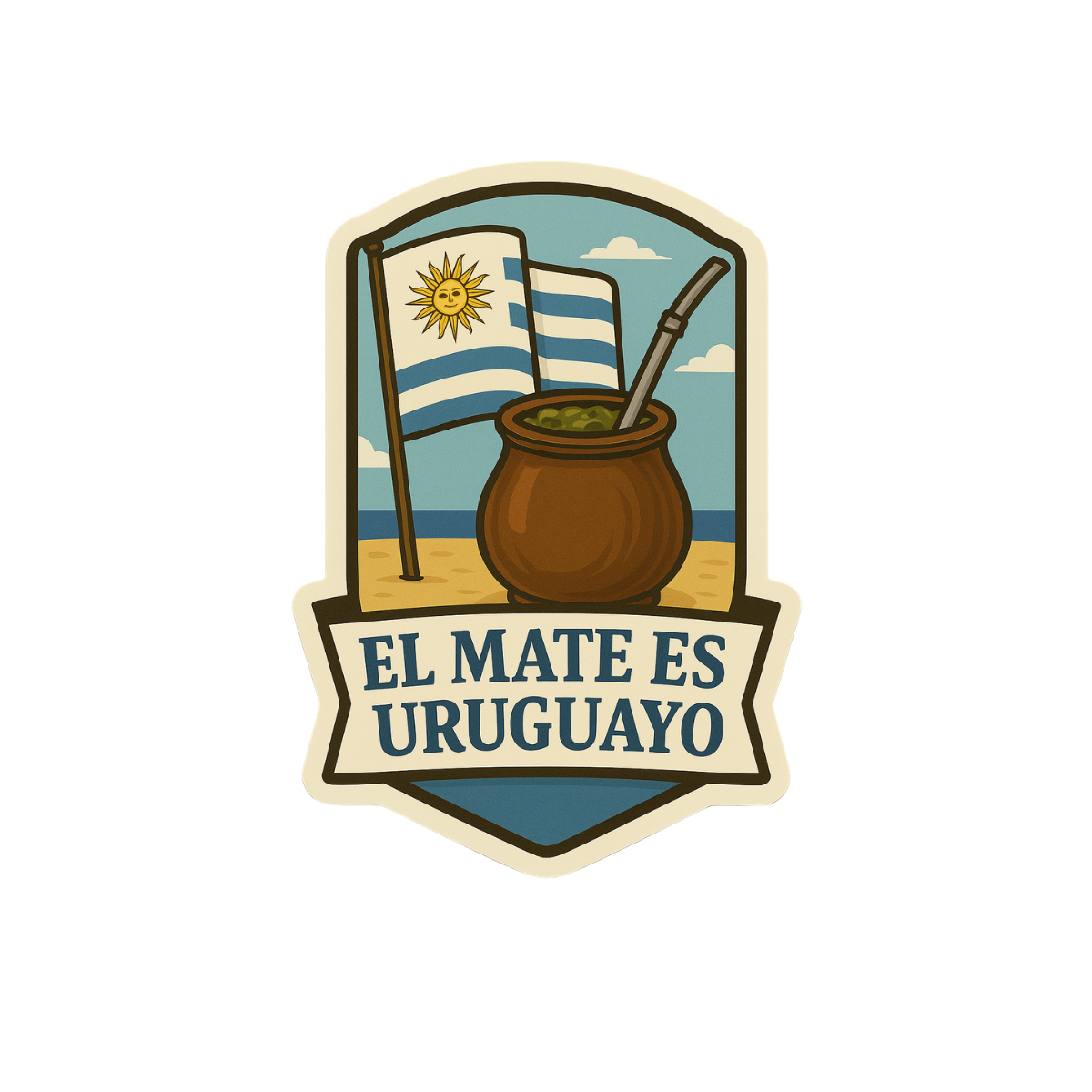 Pegatina "El Mate es Uruguayo"