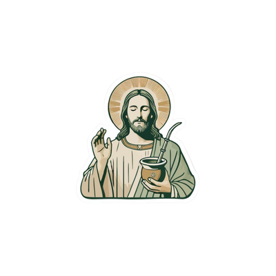 Pegatina Jesús con Mate
