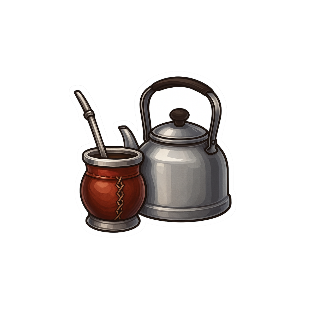 Pegatina Mate con Pava