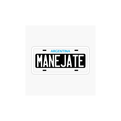 Pegatina Patente Manejate