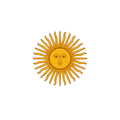 Pegatina Sol de Bandera Argentina