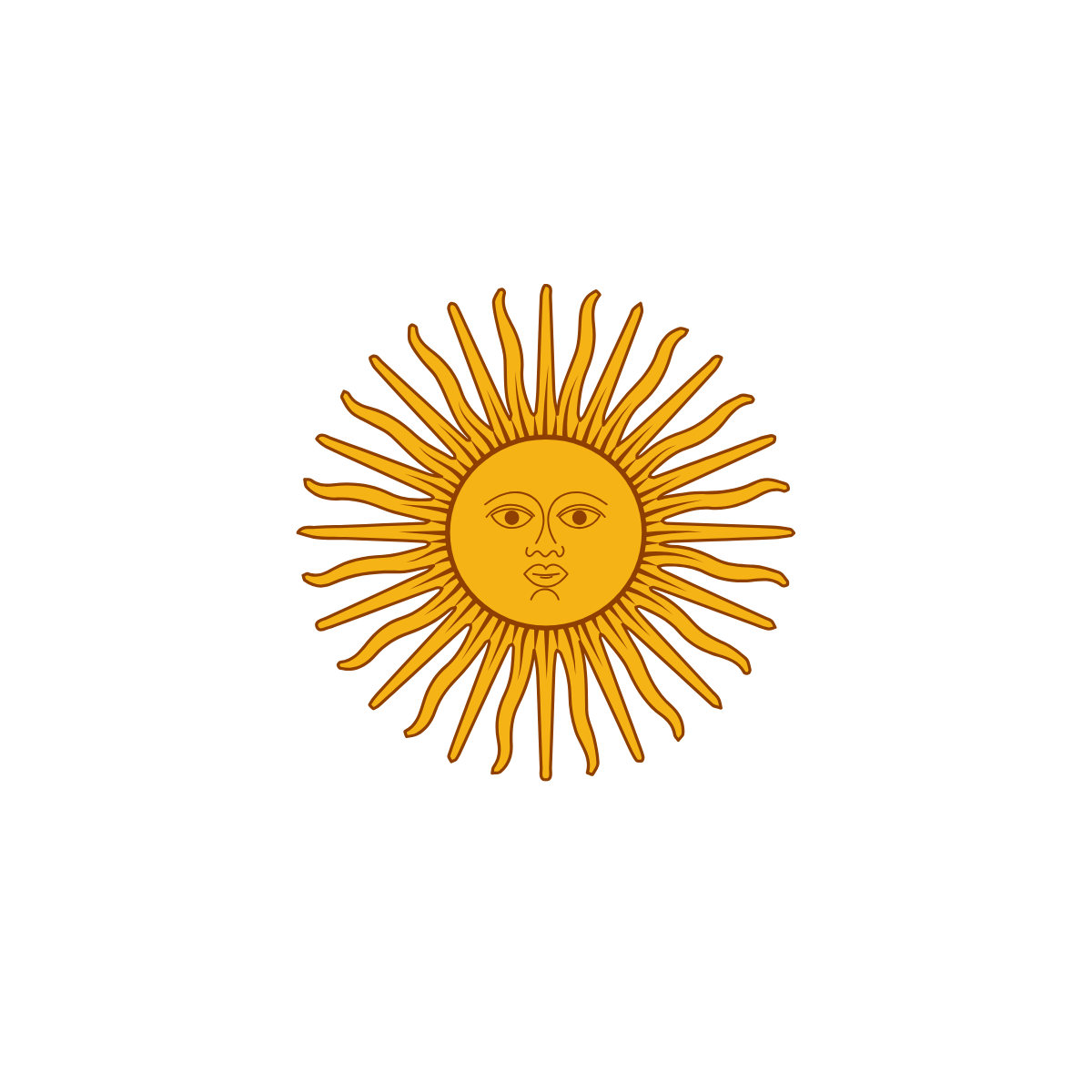 Pegatina Sol de Bandera Argentina