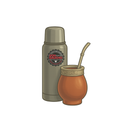 Pegatina Termo Don Gaucho con Mate
