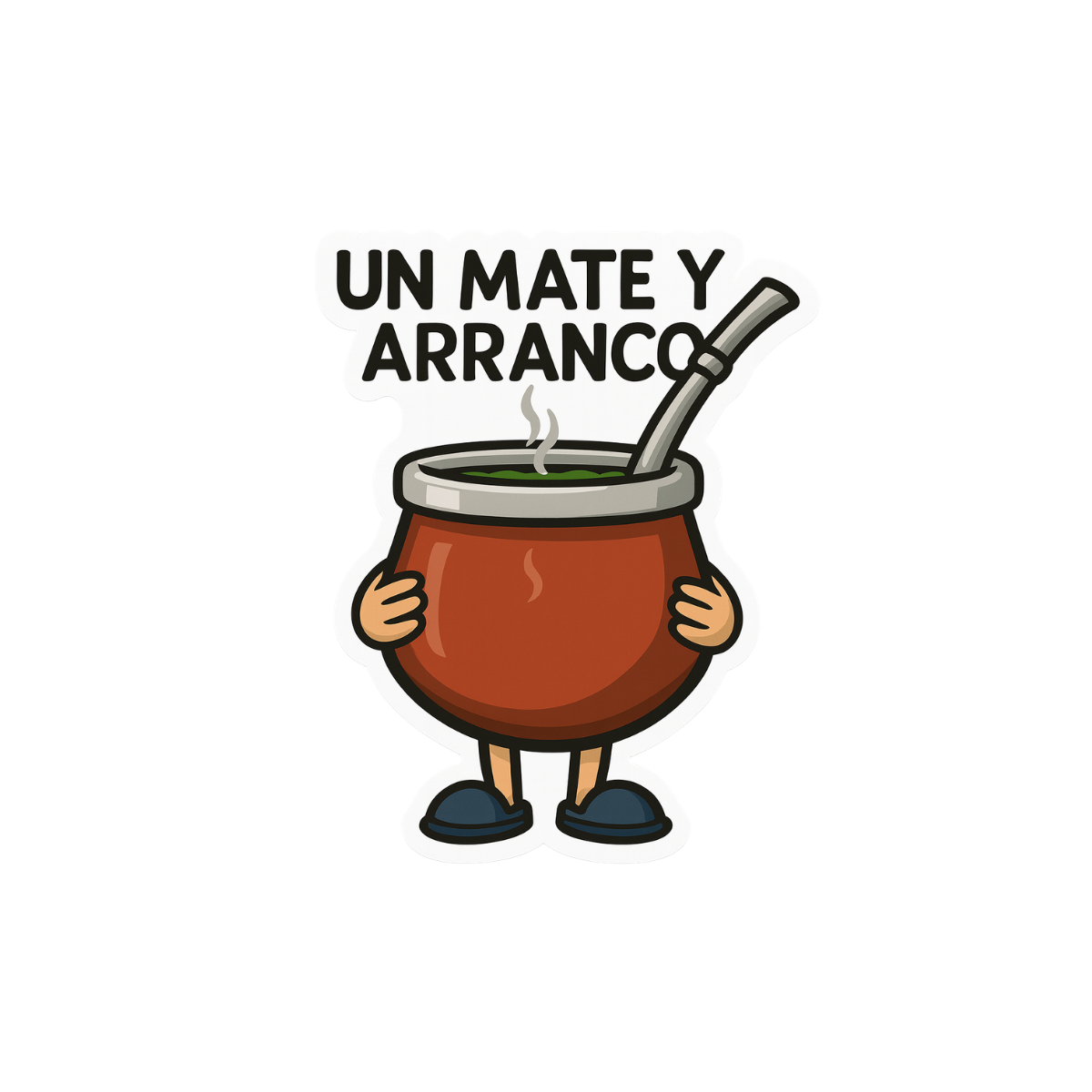Pegatina "Un Mate y Arranco"