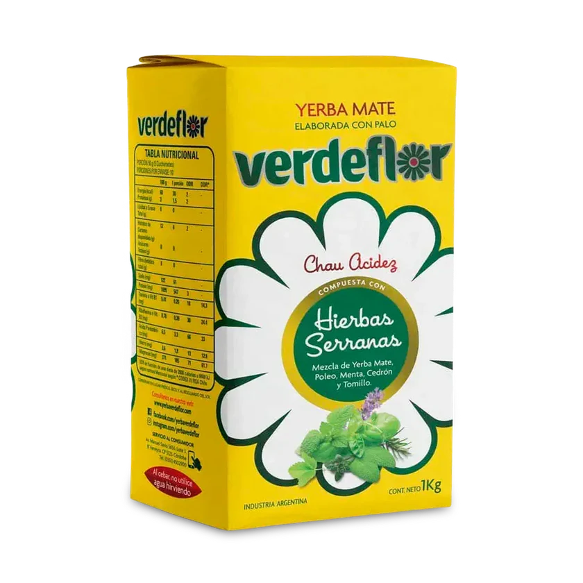 Yerba Mate Verdeflor Hierbas Serranas
