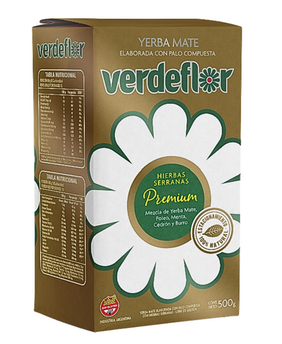 Yerba Mate Verdeflor Premium Hierbas Serranas 500g