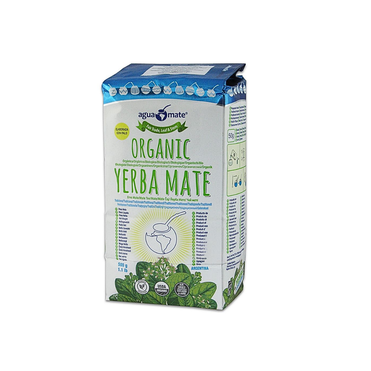 Yerba Mate Aguamate sin humo 500g
