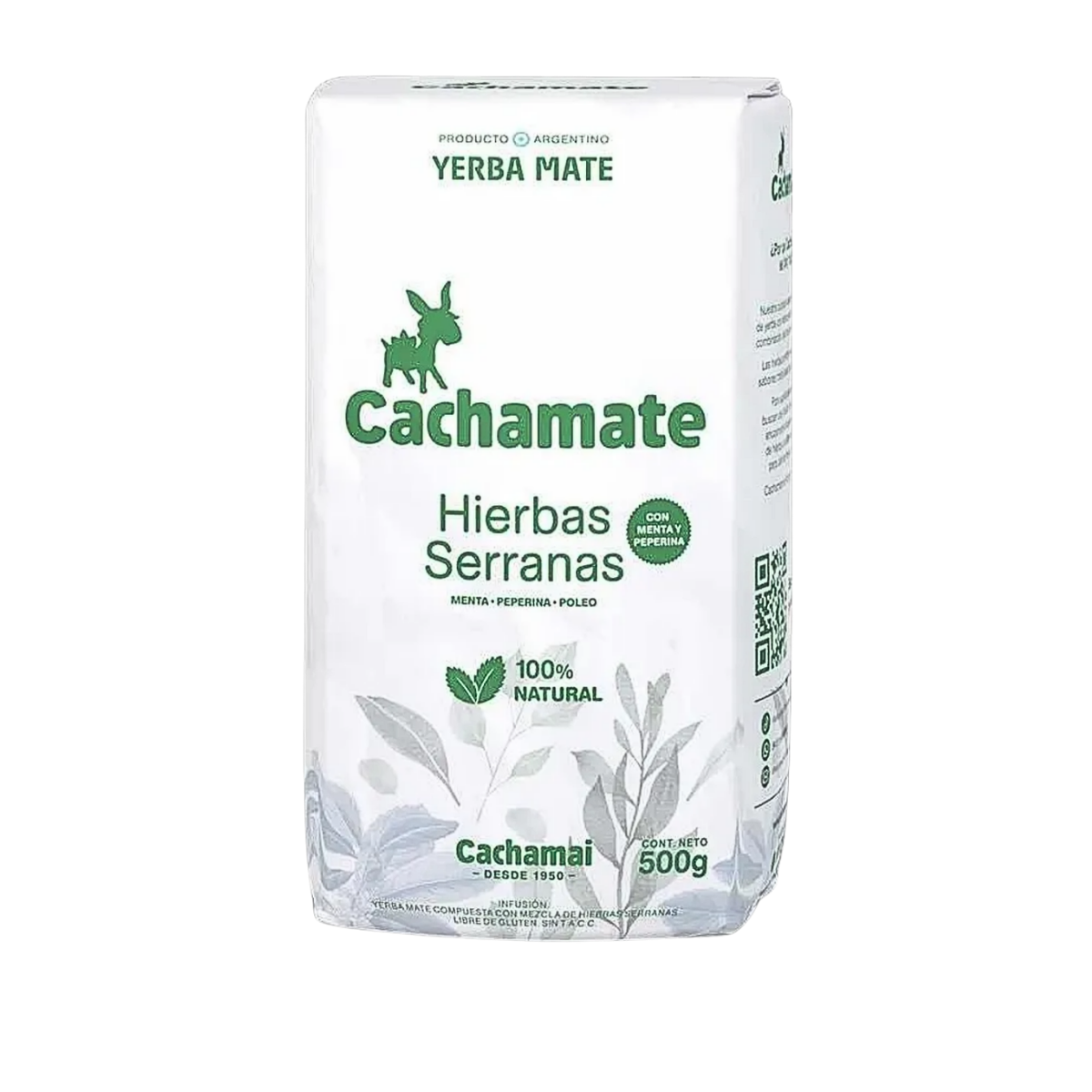 Yerba Mate Cachamate Hierbas Serranas 500g