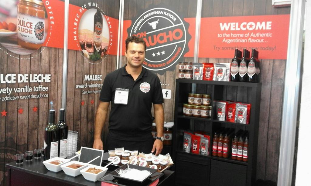 Don Gaucho en una feria argentina